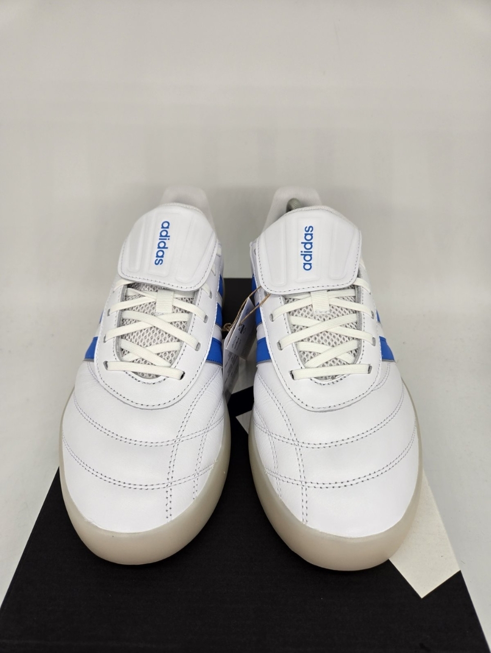 adidas Men's Barreda Mundial HQ2355 White Lucid Ray Blue Shoes Size 11.5 New - Picture 2 of 8